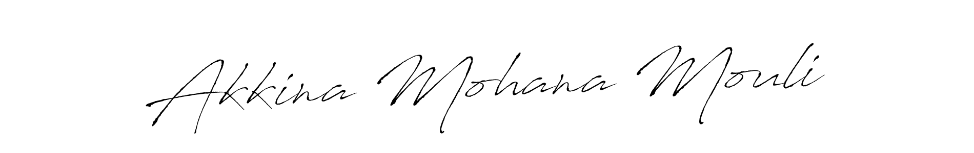 Create a beautiful signature design for name Akkina Mohana Mouli. With this signature (Antro_Vectra) fonts, you can make a handwritten signature for free. Akkina Mohana Mouli signature style 6 images and pictures png