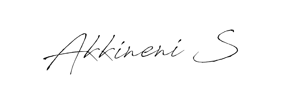 Create a beautiful signature design for name Akkineni S. With this signature (Antro_Vectra) fonts, you can make a handwritten signature for free. Akkineni S signature style 6 images and pictures png