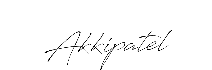 Make a beautiful signature design for name Akkipatel. With this signature (Antro_Vectra) style, you can create a handwritten signature for free. Akkipatel signature style 6 images and pictures png