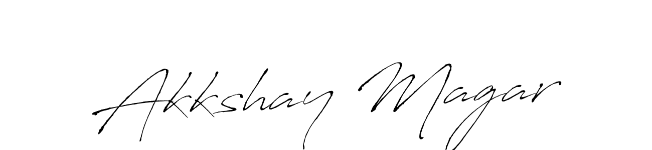 This is the best signature style for the Akkshay Magar name. Also you like these signature font (Antro_Vectra). Mix name signature. Akkshay Magar signature style 6 images and pictures png