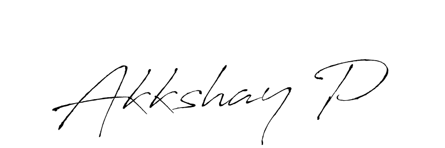 Also we have Akkshay P name is the best signature style. Create professional handwritten signature collection using Antro_Vectra autograph style. Akkshay P signature style 6 images and pictures png