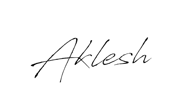 Use a signature maker to create a handwritten signature online. With this signature software, you can design (Antro_Vectra) your own signature for name Aklesh. Aklesh signature style 6 images and pictures png