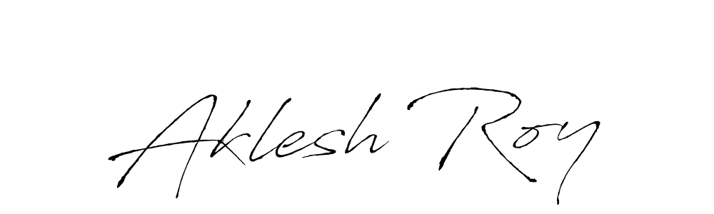 How to make Aklesh Roy name signature. Use Antro_Vectra style for creating short signs online. This is the latest handwritten sign. Aklesh Roy signature style 6 images and pictures png