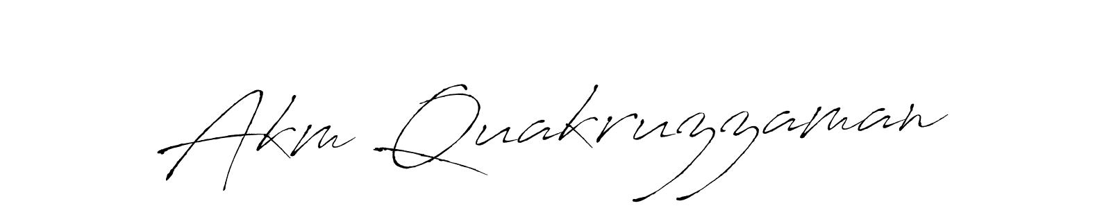 How to Draw Akm Quakruzzaman signature style? Antro_Vectra is a latest design signature styles for name Akm Quakruzzaman. Akm Quakruzzaman signature style 6 images and pictures png