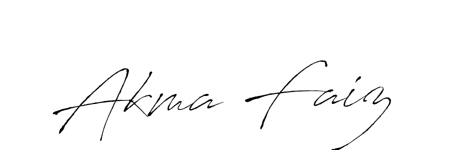 Make a beautiful signature design for name Akma Faiz. Use this online signature maker to create a handwritten signature for free. Akma Faiz signature style 6 images and pictures png