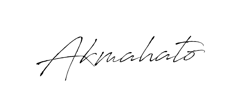 Create a beautiful signature design for name Akmahato. With this signature (Antro_Vectra) fonts, you can make a handwritten signature for free. Akmahato signature style 6 images and pictures png