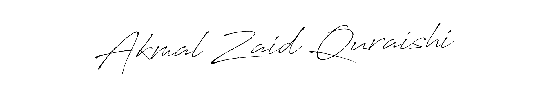 Create a beautiful signature design for name Akmal Zaid Quraishi. With this signature (Antro_Vectra) fonts, you can make a handwritten signature for free. Akmal Zaid Quraishi signature style 6 images and pictures png