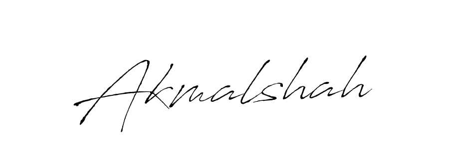 Design your own signature with our free online signature maker. With this signature software, you can create a handwritten (Antro_Vectra) signature for name Akmalshah. Akmalshah signature style 6 images and pictures png