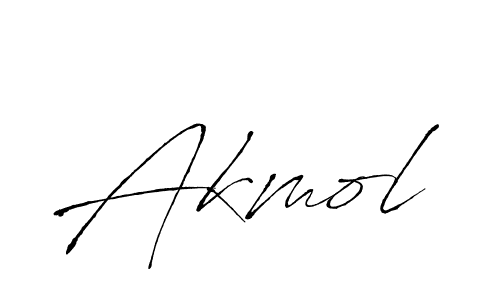 Make a beautiful signature design for name Akmol. With this signature (Antro_Vectra) style, you can create a handwritten signature for free. Akmol signature style 6 images and pictures png