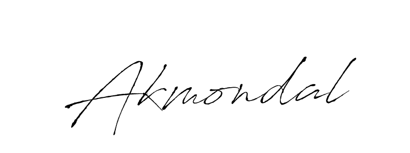 Create a beautiful signature design for name Akmondal. With this signature (Antro_Vectra) fonts, you can make a handwritten signature for free. Akmondal signature style 6 images and pictures png