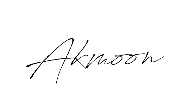 Make a beautiful signature design for name Akmoon. With this signature (Antro_Vectra) style, you can create a handwritten signature for free. Akmoon signature style 6 images and pictures png
