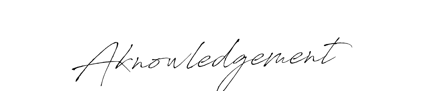 Create a beautiful signature design for name Aknowledgement. With this signature (Antro_Vectra) fonts, you can make a handwritten signature for free. Aknowledgement signature style 6 images and pictures png