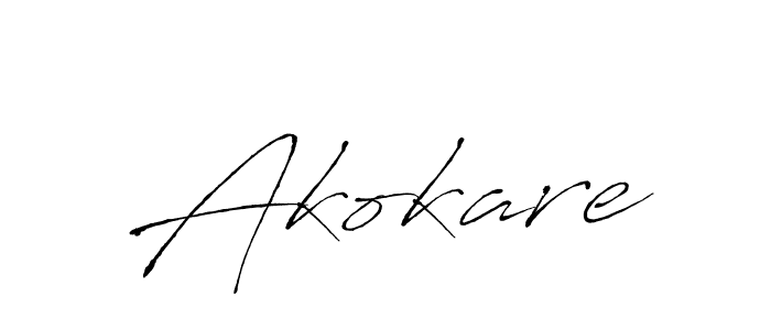 Make a beautiful signature design for name Akokare. With this signature (Antro_Vectra) style, you can create a handwritten signature for free. Akokare signature style 6 images and pictures png