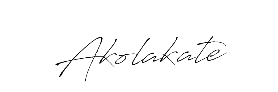 How to make Akolakate name signature. Use Antro_Vectra style for creating short signs online. This is the latest handwritten sign. Akolakate signature style 6 images and pictures png