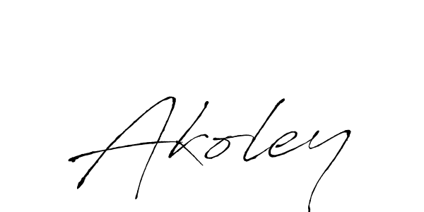 You should practise on your own different ways (Antro_Vectra) to write your name (Akoley) in signature. don't let someone else do it for you. Akoley signature style 6 images and pictures png