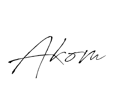 How to make Akom name signature. Use Antro_Vectra style for creating short signs online. This is the latest handwritten sign. Akom signature style 6 images and pictures png