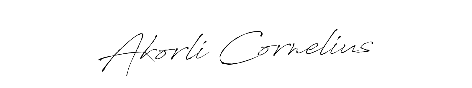 Design your own signature with our free online signature maker. With this signature software, you can create a handwritten (Antro_Vectra) signature for name Akorli Cornelius. Akorli Cornelius signature style 6 images and pictures png