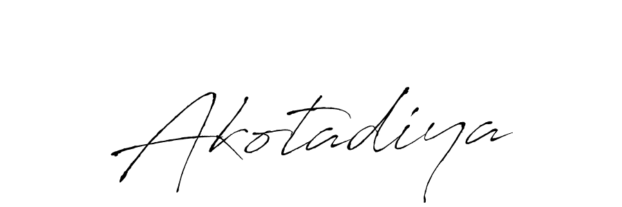 Create a beautiful signature design for name Akotadiya. With this signature (Antro_Vectra) fonts, you can make a handwritten signature for free. Akotadiya signature style 6 images and pictures png