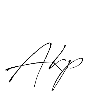 Akp stylish signature style. Best Handwritten Sign (Antro_Vectra) for my name. Handwritten Signature Collection Ideas for my name Akp. Akp signature style 6 images and pictures png