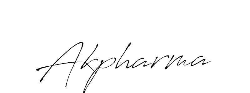 Use a signature maker to create a handwritten signature online. With this signature software, you can design (Antro_Vectra) your own signature for name Akpharma. Akpharma signature style 6 images and pictures png