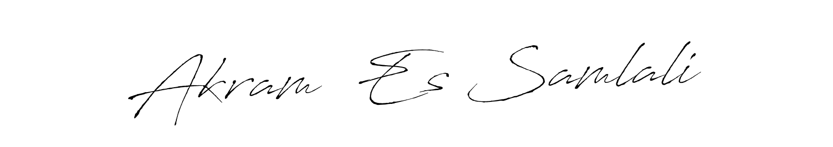 Akram  Es Samlali stylish signature style. Best Handwritten Sign (Antro_Vectra) for my name. Handwritten Signature Collection Ideas for my name Akram  Es Samlali. Akram  Es Samlali signature style 6 images and pictures png