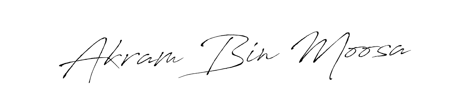 Once you've used our free online signature maker to create your best signature Antro_Vectra style, it's time to enjoy all of the benefits that Akram Bin Moosa name signing documents. Akram Bin Moosa signature style 6 images and pictures png