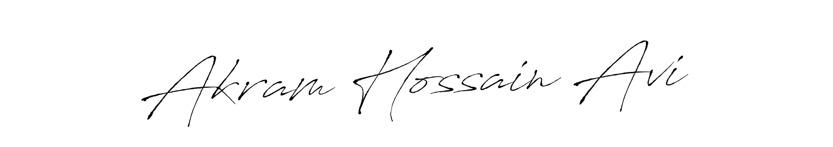 Use a signature maker to create a handwritten signature online. With this signature software, you can design (Antro_Vectra) your own signature for name Akram Hossain Avi. Akram Hossain Avi signature style 6 images and pictures png