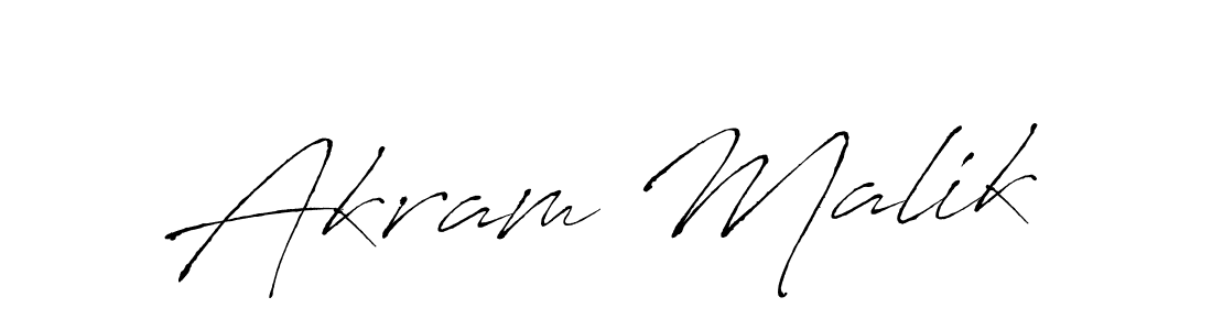 Akram Malik stylish signature style. Best Handwritten Sign (Antro_Vectra) for my name. Handwritten Signature Collection Ideas for my name Akram Malik. Akram Malik signature style 6 images and pictures png