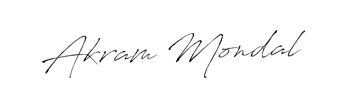 Use a signature maker to create a handwritten signature online. With this signature software, you can design (Antro_Vectra) your own signature for name Akram Mondal. Akram Mondal signature style 6 images and pictures png