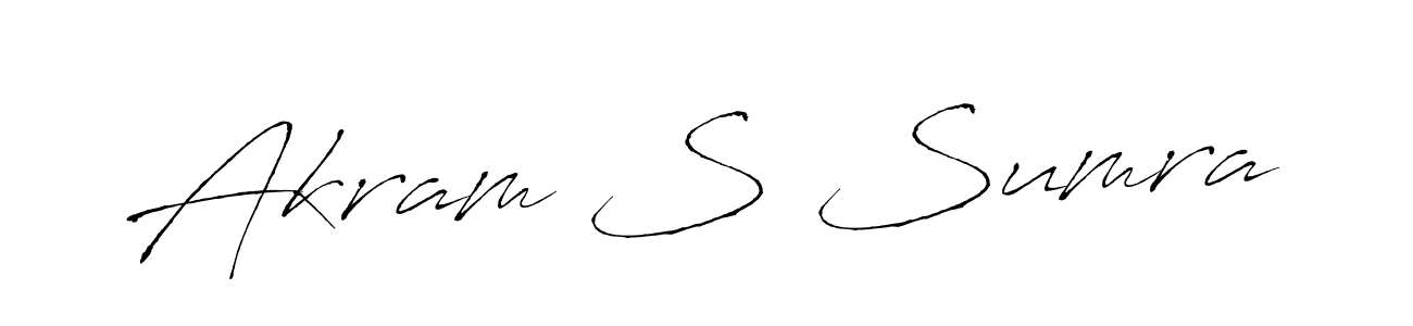 Use a signature maker to create a handwritten signature online. With this signature software, you can design (Antro_Vectra) your own signature for name Akram S Sumra. Akram S Sumra signature style 6 images and pictures png