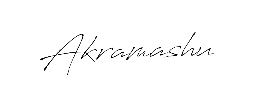 Design your own signature with our free online signature maker. With this signature software, you can create a handwritten (Antro_Vectra) signature for name Akramashu. Akramashu signature style 6 images and pictures png