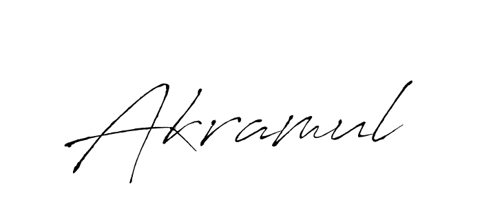 Make a beautiful signature design for name Akramul. With this signature (Antro_Vectra) style, you can create a handwritten signature for free. Akramul signature style 6 images and pictures png