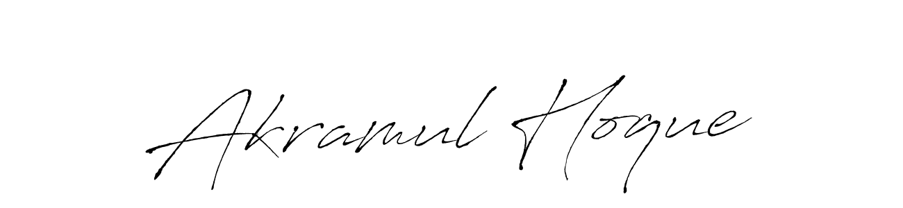Akramul Hoque stylish signature style. Best Handwritten Sign (Antro_Vectra) for my name. Handwritten Signature Collection Ideas for my name Akramul Hoque. Akramul Hoque signature style 6 images and pictures png