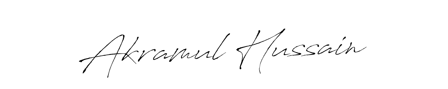 Akramul Hussain stylish signature style. Best Handwritten Sign (Antro_Vectra) for my name. Handwritten Signature Collection Ideas for my name Akramul Hussain. Akramul Hussain signature style 6 images and pictures png