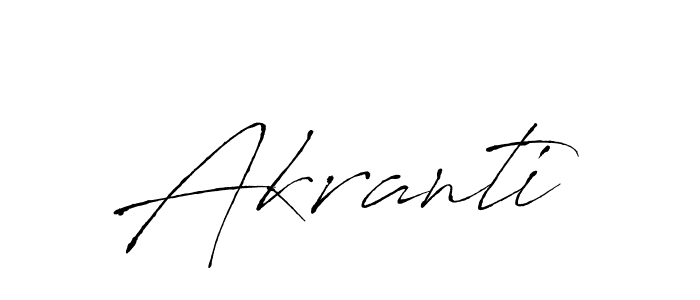 Create a beautiful signature design for name Akranti. With this signature (Antro_Vectra) fonts, you can make a handwritten signature for free. Akranti signature style 6 images and pictures png