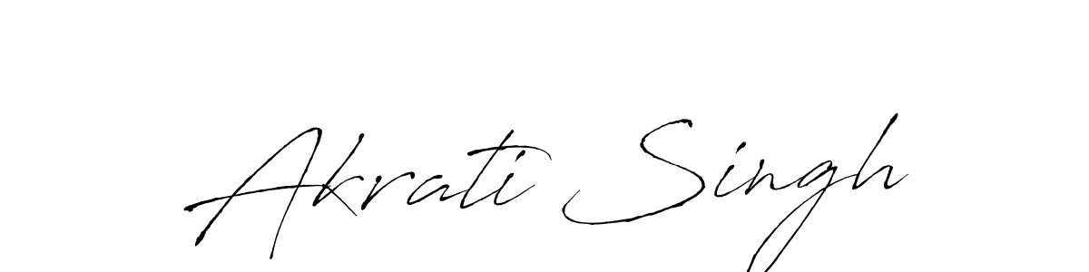 Antro_Vectra is a professional signature style that is perfect for those who want to add a touch of class to their signature. It is also a great choice for those who want to make their signature more unique. Get Akrati Singh name to fancy signature for free. Akrati Singh signature style 6 images and pictures png