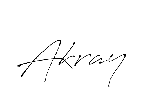 Antro_Vectra is a professional signature style that is perfect for those who want to add a touch of class to their signature. It is also a great choice for those who want to make their signature more unique. Get Akray name to fancy signature for free. Akray signature style 6 images and pictures png