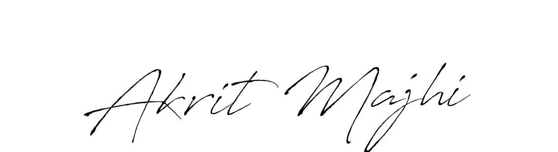 Make a beautiful signature design for name Akrit Majhi. With this signature (Antro_Vectra) style, you can create a handwritten signature for free. Akrit Majhi signature style 6 images and pictures png