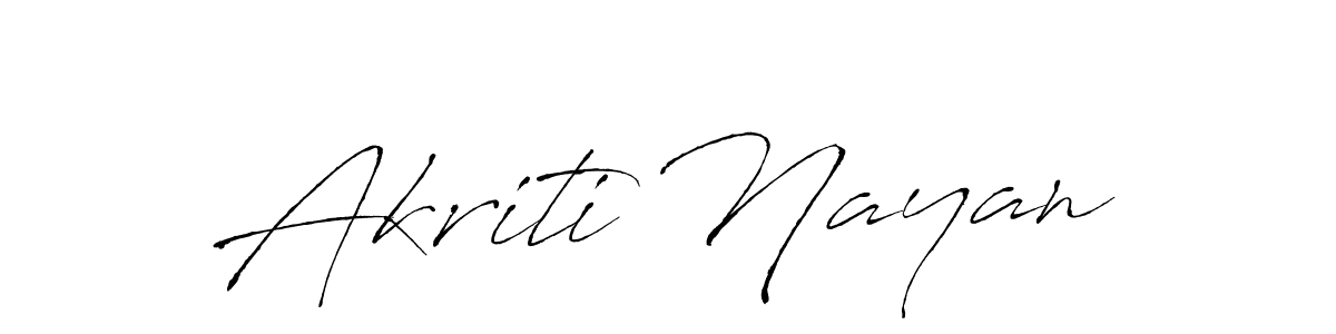 Use a signature maker to create a handwritten signature online. With this signature software, you can design (Antro_Vectra) your own signature for name Akriti Nayan. Akriti Nayan signature style 6 images and pictures png