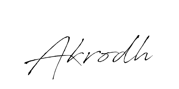 Design your own signature with our free online signature maker. With this signature software, you can create a handwritten (Antro_Vectra) signature for name Akrodh. Akrodh signature style 6 images and pictures png