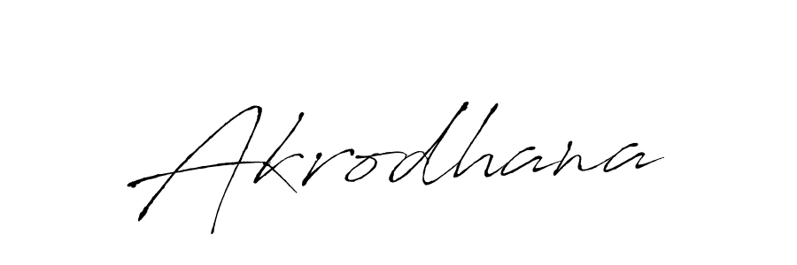 Make a beautiful signature design for name Akrodhana. With this signature (Antro_Vectra) style, you can create a handwritten signature for free. Akrodhana signature style 6 images and pictures png