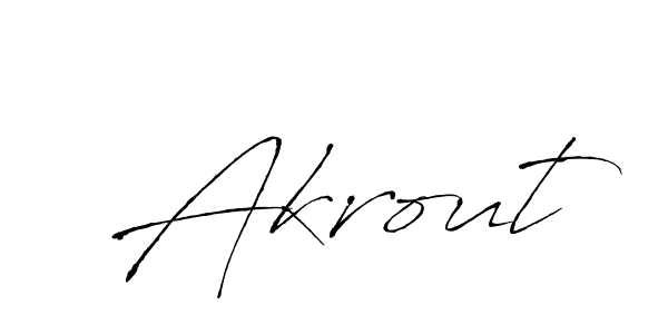 The best way (Antro_Vectra) to make a short signature is to pick only two or three words in your name. The name Akrout include a total of six letters. For converting this name. Akrout signature style 6 images and pictures png