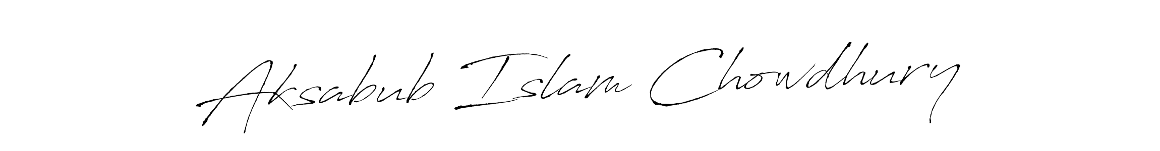 Make a beautiful signature design for name Aksabub Islam Chowdhury. Use this online signature maker to create a handwritten signature for free. Aksabub Islam Chowdhury signature style 6 images and pictures png