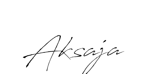 How to make Aksaja signature? Antro_Vectra is a professional autograph style. Create handwritten signature for Aksaja name. Aksaja signature style 6 images and pictures png
