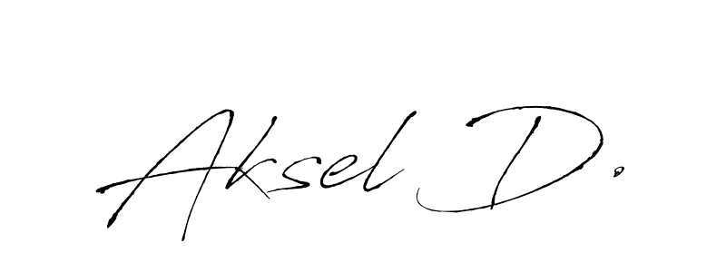 Create a beautiful signature design for name Aksel D.. With this signature (Antro_Vectra) fonts, you can make a handwritten signature for free. Aksel D. signature style 6 images and pictures png