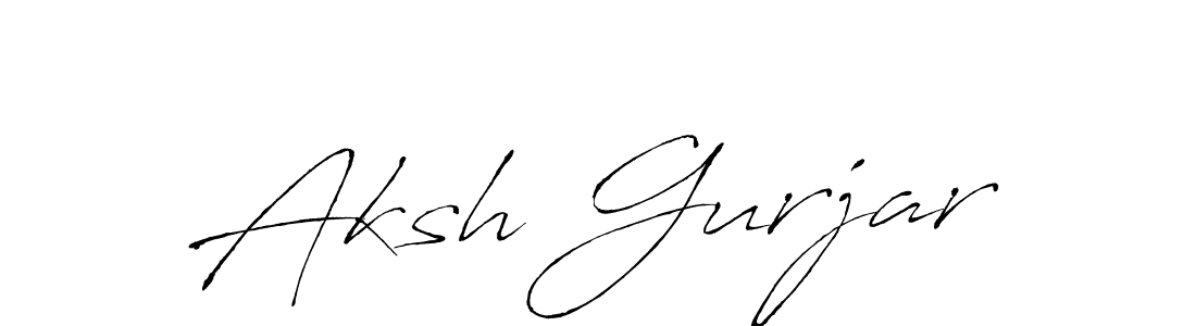 Use a signature maker to create a handwritten signature online. With this signature software, you can design (Antro_Vectra) your own signature for name Aksh Gurjar. Aksh Gurjar signature style 6 images and pictures png