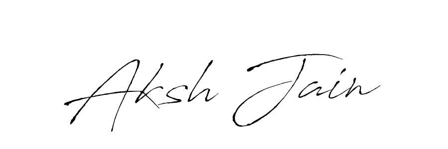 Use a signature maker to create a handwritten signature online. With this signature software, you can design (Antro_Vectra) your own signature for name Aksh Jain. Aksh Jain signature style 6 images and pictures png