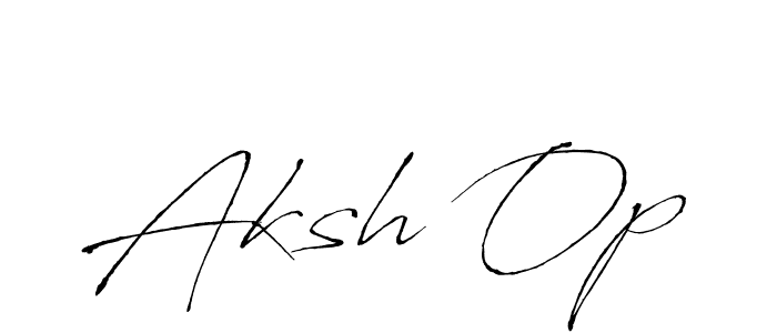 It looks lik you need a new signature style for name Aksh Op. Design unique handwritten (Antro_Vectra) signature with our free signature maker in just a few clicks. Aksh Op signature style 6 images and pictures png