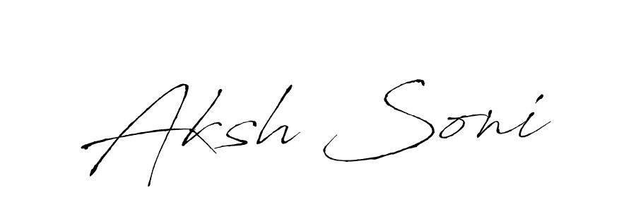 Similarly Antro_Vectra is the best handwritten signature design. Signature creator online .You can use it as an online autograph creator for name Aksh Soni. Aksh Soni signature style 6 images and pictures png