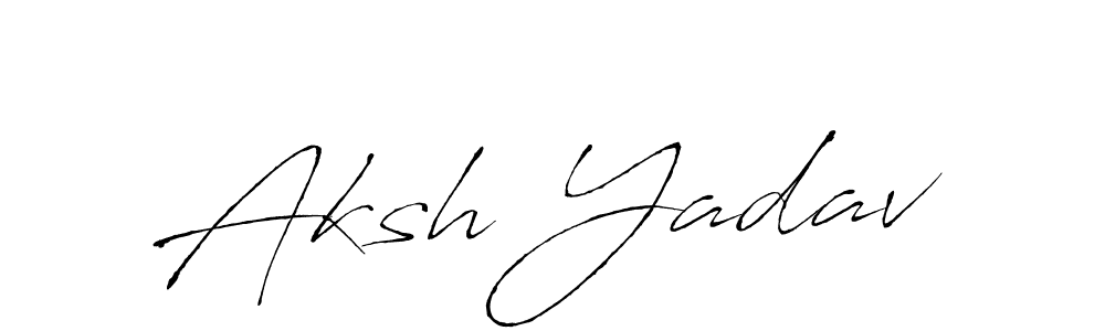 The best way (Antro_Vectra) to make a short signature is to pick only two or three words in your name. The name Aksh Yadav include a total of six letters. For converting this name. Aksh Yadav signature style 6 images and pictures png